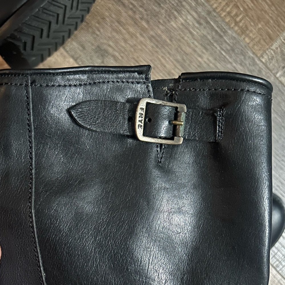Frye black leather boots size 8.5 women’s - Picture 5 of 9